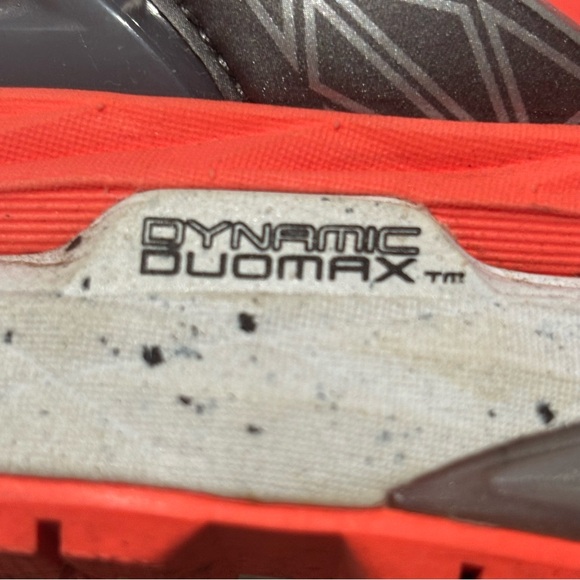 ASICS dynamic duomax running shoes gray/orange size 6.5 IGS - Picture 7 of 10